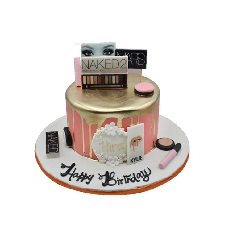 Makeup Lover Theme Birthday Cake